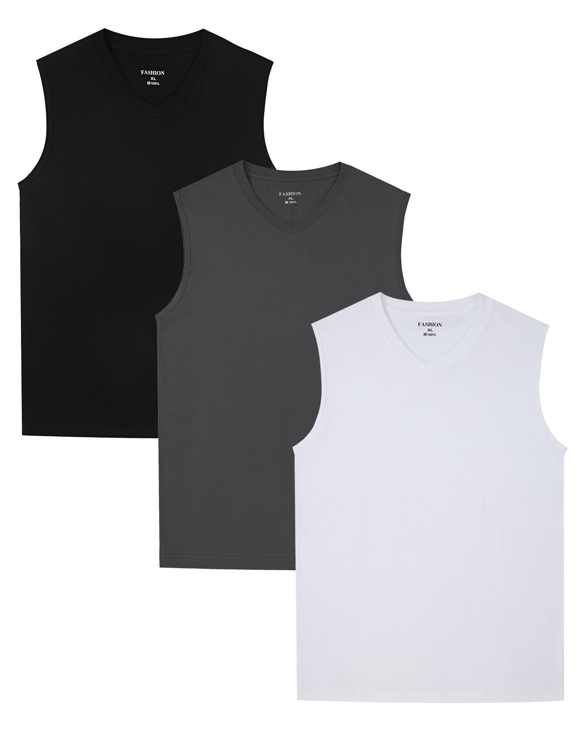 

Майка SHOREKEEPER 6 унций из гребенного хлопка, широкая, свободная, мягкая, для и зимы, майки смешанных цветов, 3 шт. (5-Pack) - Мужские топы, плечи,