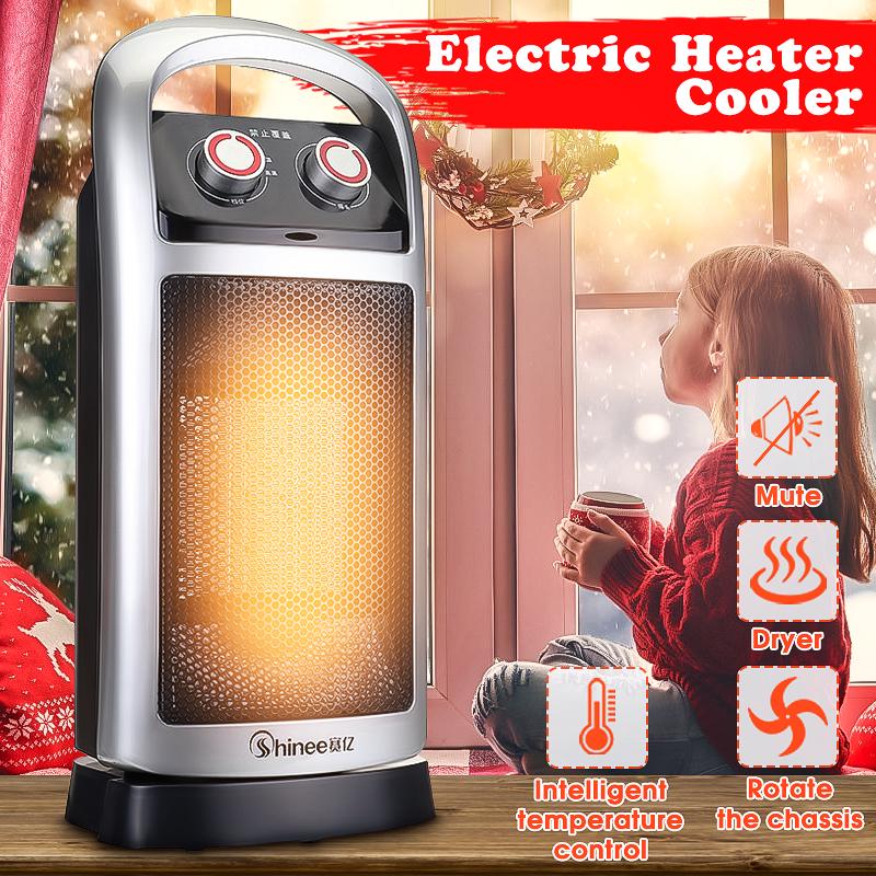 MINI 500W 220V portatile Plug-in parete Electric-Presa elettrica Stufetta Ventilatore Riscaldatore UK