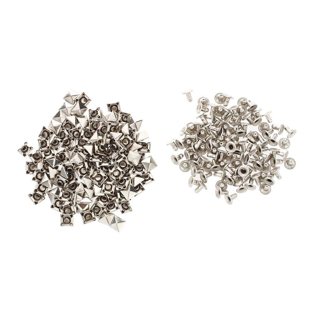 100X 7x7mm Metall Hohlnieten Killernieten Nieten Ziernieten Gothic Silber Far i3 100X 7x7mm Metall Hohlnieten Killernieten Nieten Ziernieten Gothic Silber Far i3