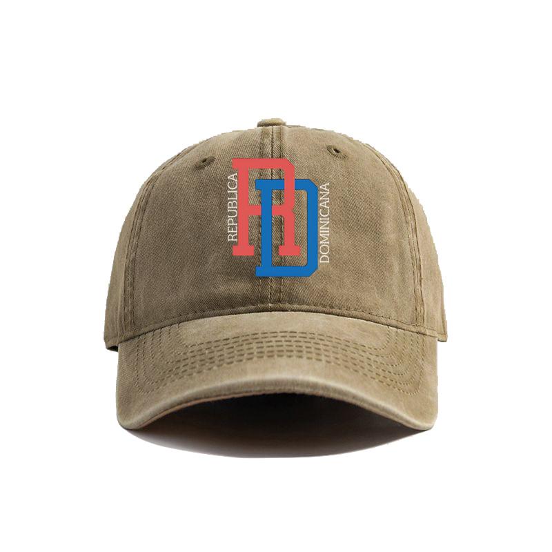 DR Dominikanische Republik Flagge Baseballkappen Used Hüte Dad Cap Unisex Damen Retro Outdoor Sommer Verstellbar Stolz Dominikanische Hüte