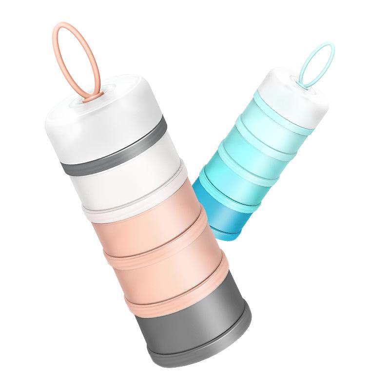 MillyMally Portable Milk Powder Box: Large Capacity, Mini Compartment for Baby Outings.