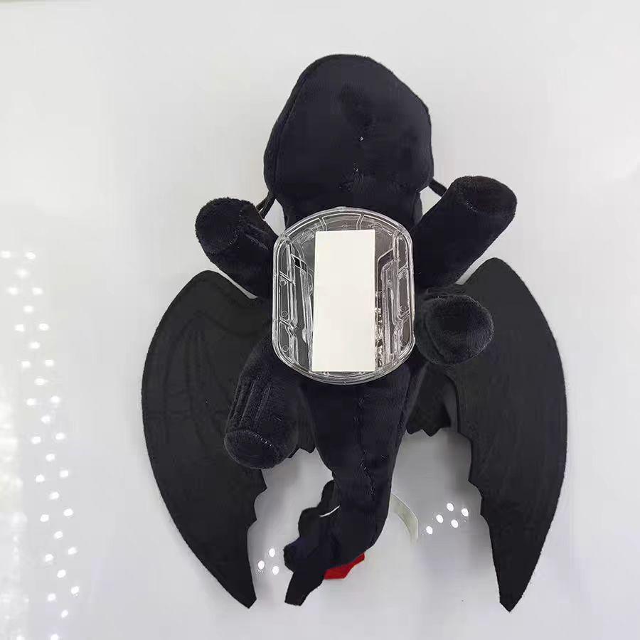 Little Black Dragon Helmet Pendant for Motorcycle & Skiing Black Dragon 18cm