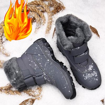 Zapatos Deportivos Cálidos de Invierno para Mujer Botas de Nieve de Algodón para Mujer Nuevos Zapatos Casuales de Color Sólido Botas de Moto de Caña Alta para Exteriores
