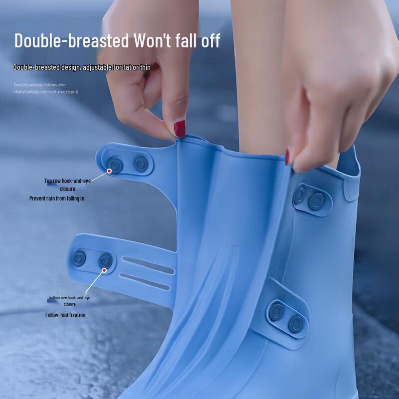 Portable Mid-Tube Rain Shoe Covers