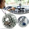 Disco Balls Car Rearview Mirror Pendant Durable Globe Ball Rhinestone Pendant for Home Party Supplies and Accessories