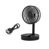 Handheld Fan Folding Design Portable Adjustable 180 Degree Rotation Flexible Blades Low Noise Multi-Speed Desk Fan with Phone Holder