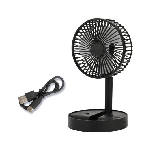 Handheld Fan Folding Design Portable Adjustable 180 Degree Rotation Flexible Blades Low Noise Multi-Speed Desk Fan with Phone Holder