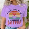 Unisexs Love Coffee Graphic Tee Coffee Lover Retro Vintage T Shirts Casual Crew Neck Short Sleeve Tshirt Trendy Unisex Clothing
