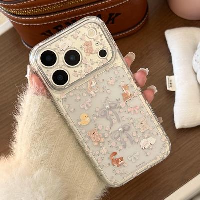 Cute Animal Print Phone Case for iPhone 16, iPhone 17, and iPhone 17 Pro Max