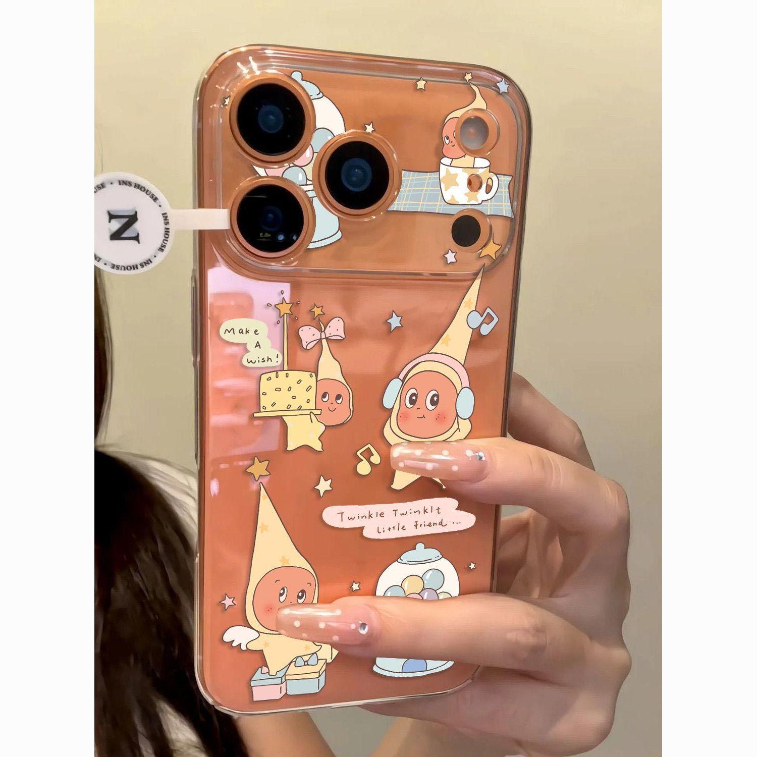 

Cute Starman Gashapon Protective Case for iPhone 13-17 Pro Max Apple 15 Pro