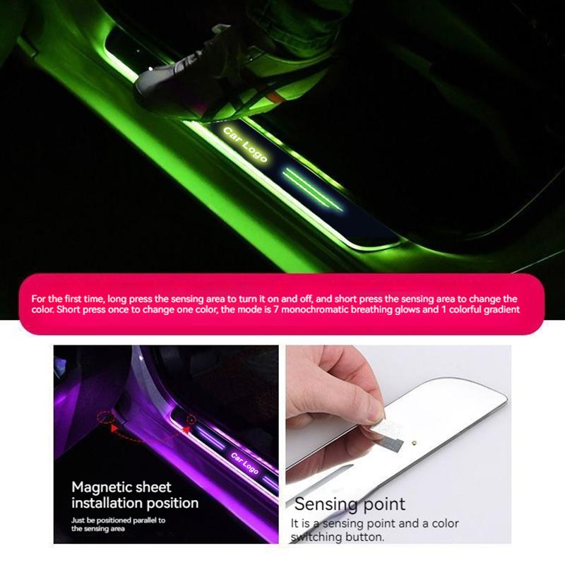 For Buick Lacrosse Envision Regal Veran GX GL6 8 Micro Century Flying Car LED Threshold Light pedal Decorative Atmosphere Light
