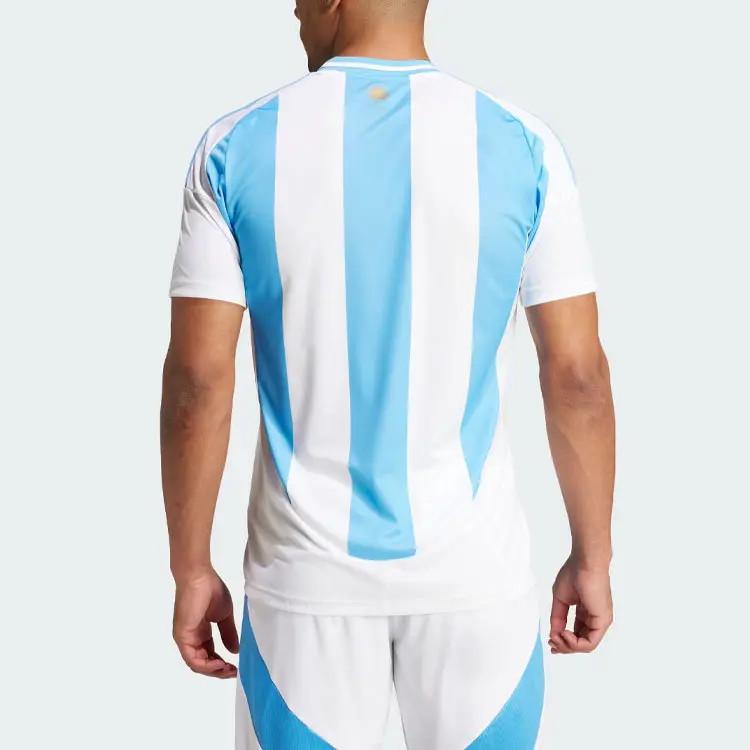 adidas Arjantin 24 İç Saha Futbol Forması Taraftar Versiyonu Erkek Mavi ve Beyaz