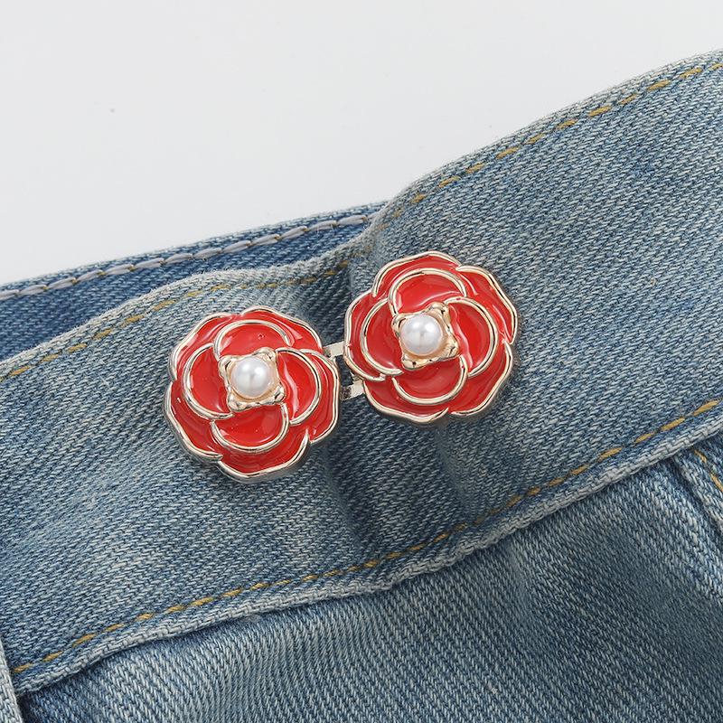 İnci Kamelya Ayarlanabilir Bel Sıkılaştırma Tokası Kotlar İçin