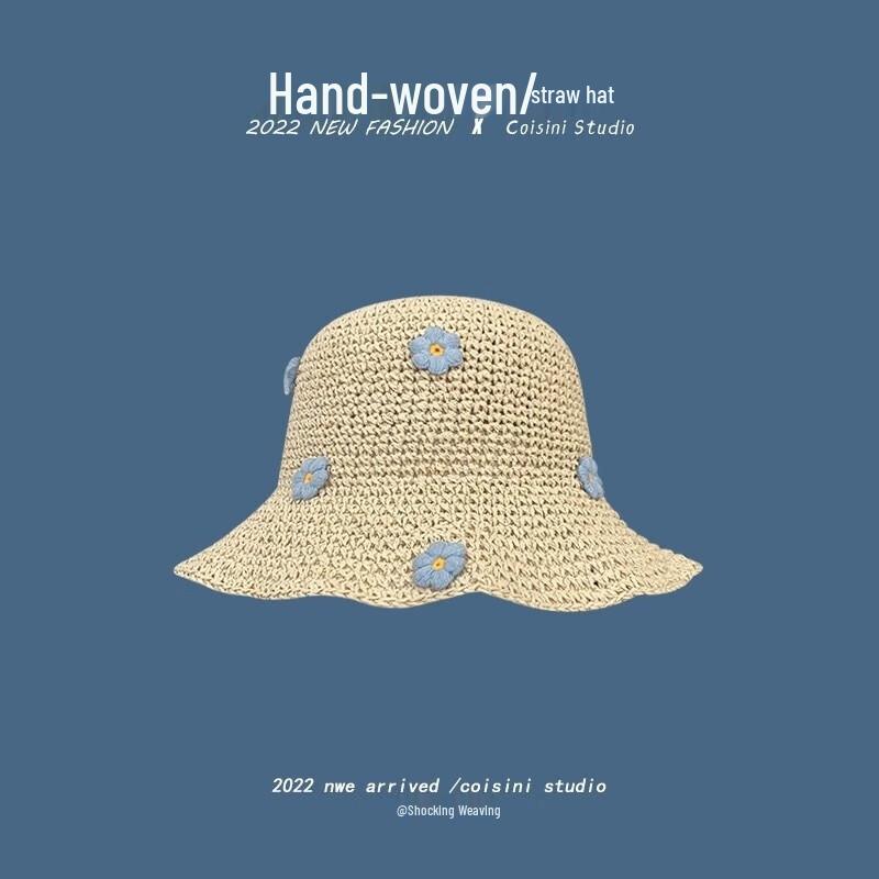 Women s Foldable Straw Beach Sun Hat