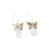 Milky Opal Gemstone 925 Sterling Silver Jewelry Handmade Earrings 1.3" For Women EE-155-16