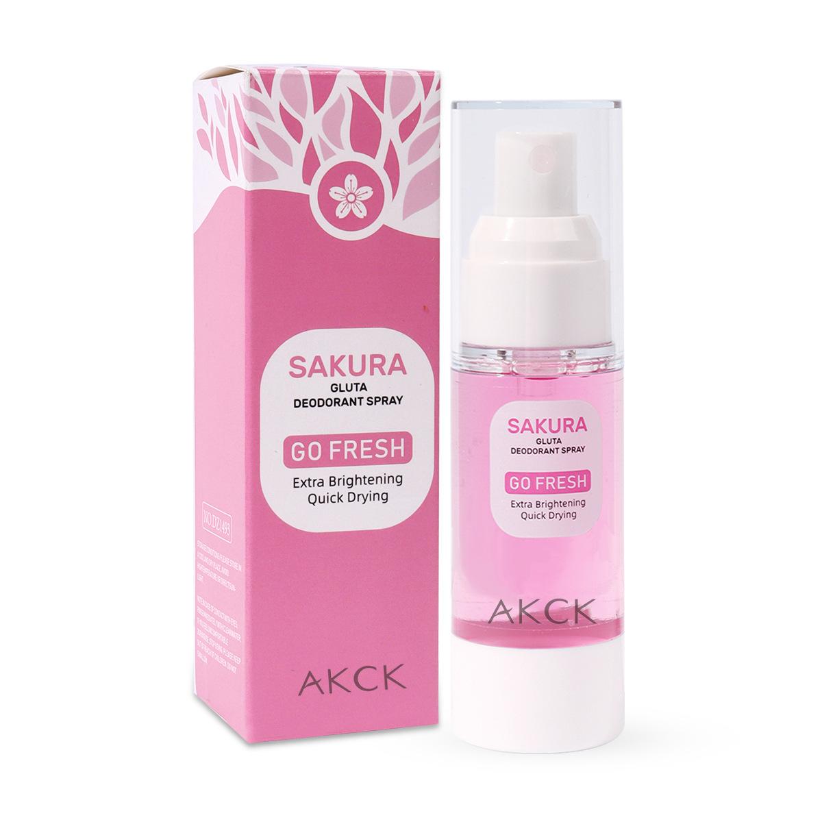 

Sakura Scented Deodorant Spray Long Lasting Cool Fragrance Rapid Sweat Stop Natural Antiperspirant Floral оранжевый