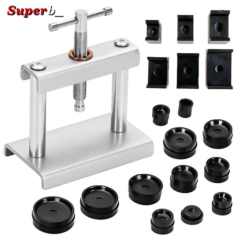 Professional Metal Watch Press Set Watch Back for CASE Closing Tool & Fitting Dies Watch Repairing Tool Die Kit for Watchmaker