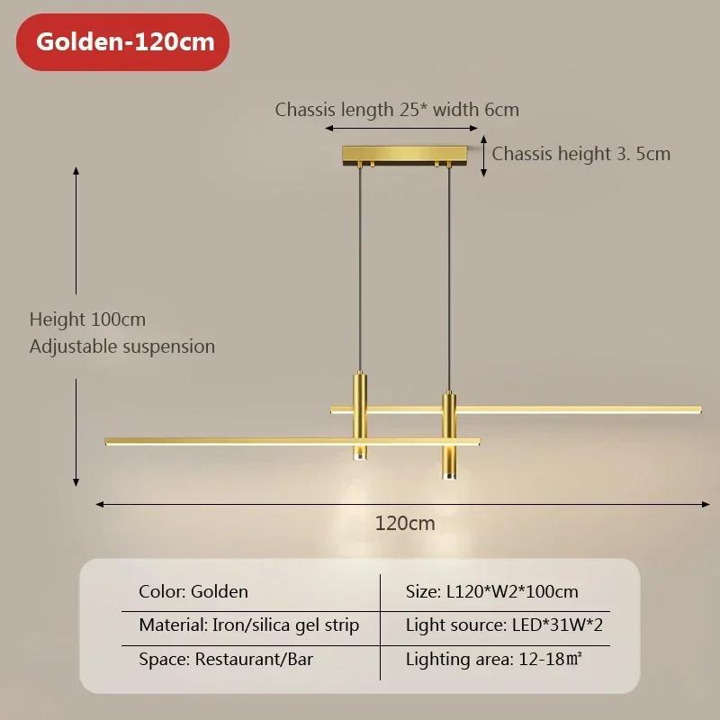 Modern LED Pendant Lamp for Restaurant Dining Table Lights Dimmable Ceiling Chandelier Home Decor Lighting Fixtures Luster