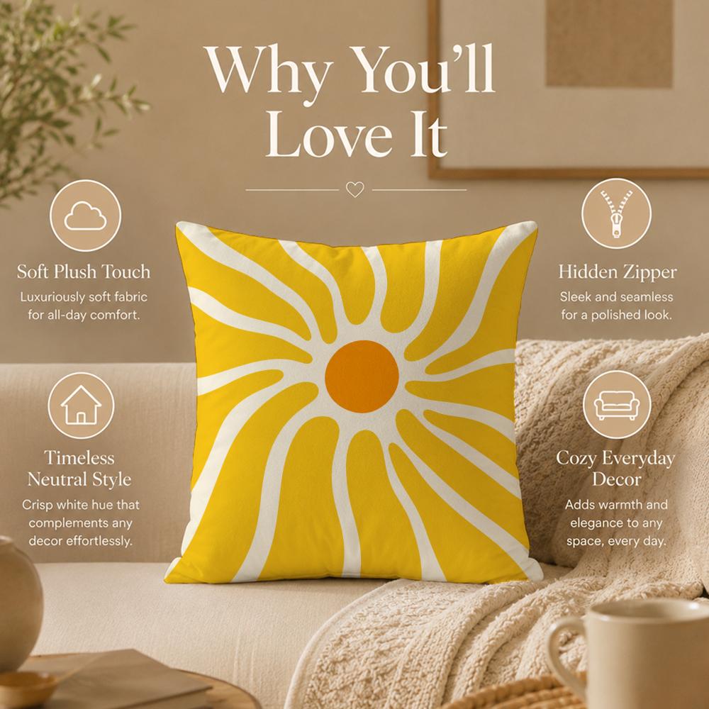 Art Abstract geometric Cushion Cover Double-Sided Printed Pillow Cover Hypoallergenic Dust-Mite Proof