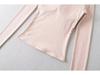 Women's Spicy American One-Shoulder Long-Sleeve Padded Crop Top - Autumn 2025