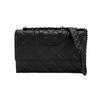 Embossed Logo Design Leather Shoulder Bag Women Shoulder Bag Black 169791-001