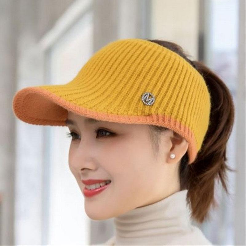 Donne Colore Corrispondente Cappello Invernale Cappello Visiera Lavorato a  Maglia Cappuccio Casual Lettera Vuota Top Sport Caldi Cappellini da  Baseball acquista in modo economico — spedizione gratuita, recensioni reali  con foto — Joom