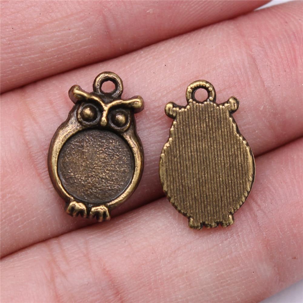 Owl Charms Pendant Female Jewellery Ethnic Materials