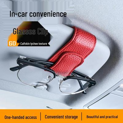 Auto Sonnenblende Brillenhalter Clip - Sonnenbrillen- & Kartenaufbewahrung