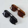 Double Beam Square Sunglasses UV400 Retro Eyewear Fashion Pilot Sun Glasses  Outdoor