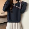 Navava Casual Daily Collar Long Sleeve Sweatshirt Nt2050