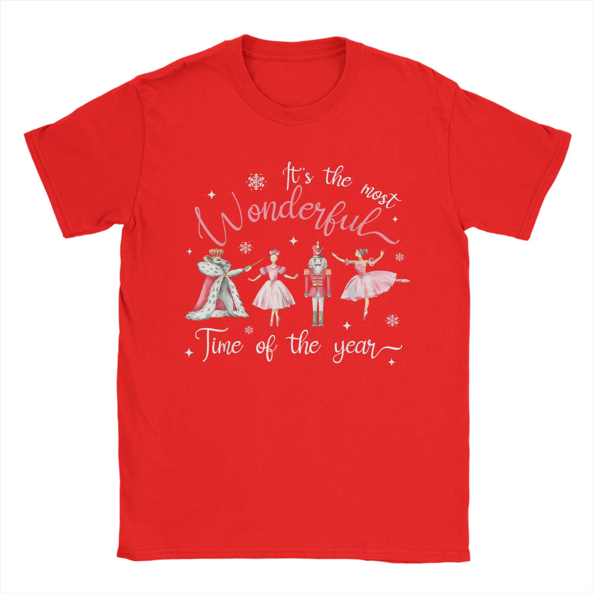 TShirt Its The Most Wonderful Time of The Year Nutcracker Ballet TShirts 100 Cotton Tshirt for Male Y2K Short Sleeve Tops S