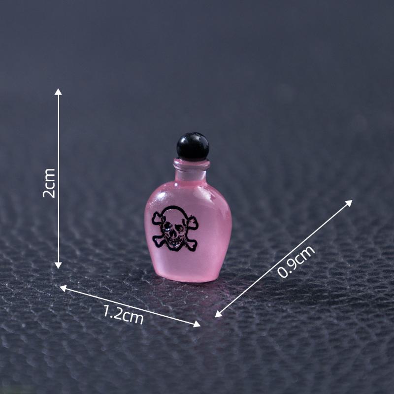 Halloween Scary Ghost Ornament Mini Resin Bone Skull Coffin Chair Statue for Holiday Party Tabletop Decor