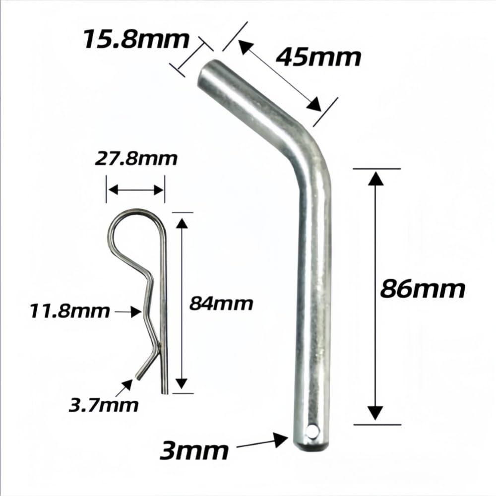 Hitch Lock Pin 1.5cm with Vinyl Grip Compatible with 2/2.5