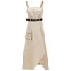 Women's 2025 Summer Utility Irregular A-Line Cami Long Dress