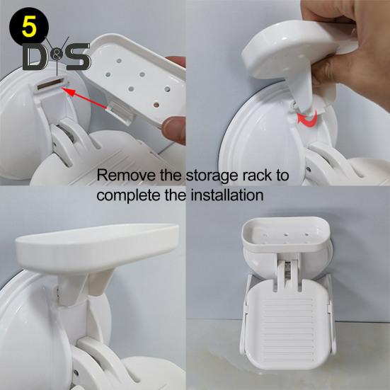 Pedal de banheiro com altura ajustável, design de ventosa sem furadeira, pedal largo antiderrapante, apoio para os pés de chuveiro que economiza espaço
