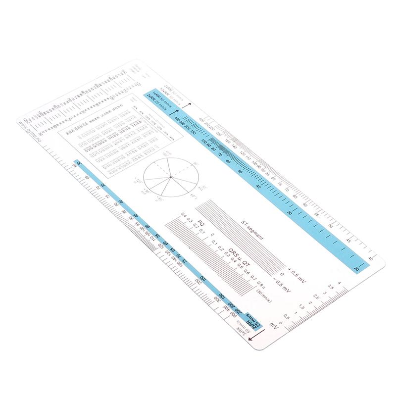 Ecg Ruler Ecg Student Pocket Reference Guide Electrocardiogram Ruler Cardiogram Transparent Soft Heart Rate Ruler