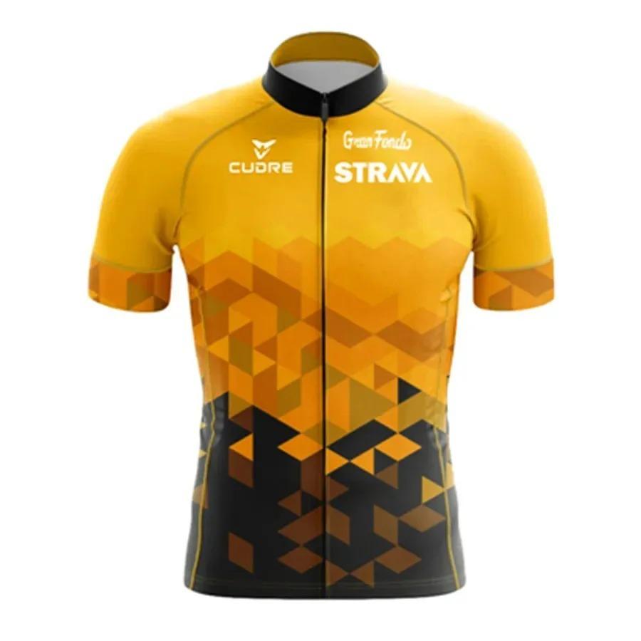 Completo da Ciclismo Estivo a Maniche Corte da Uomo per Mountain Bike Bici da Strada Tuta da Ciclismo Asciugatura Rapida Traspirante
