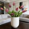 Fake Tulip Flowers Artificial Real Touch Faux Tulip Flower for Spring Easter Home Kitchen Wedding Bouquet Mother's Day Decoration