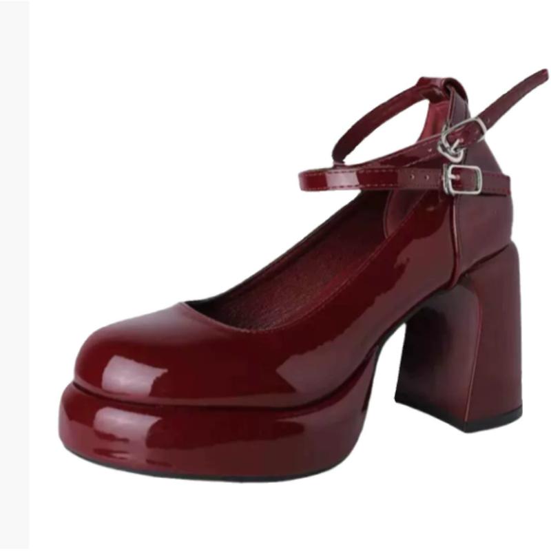 Women Pumps Shoes Cross Strap Ladies Shallow Dress Mary Jane Shoes Female Elegant High Heel Footwear Platform Heels Zapatillas