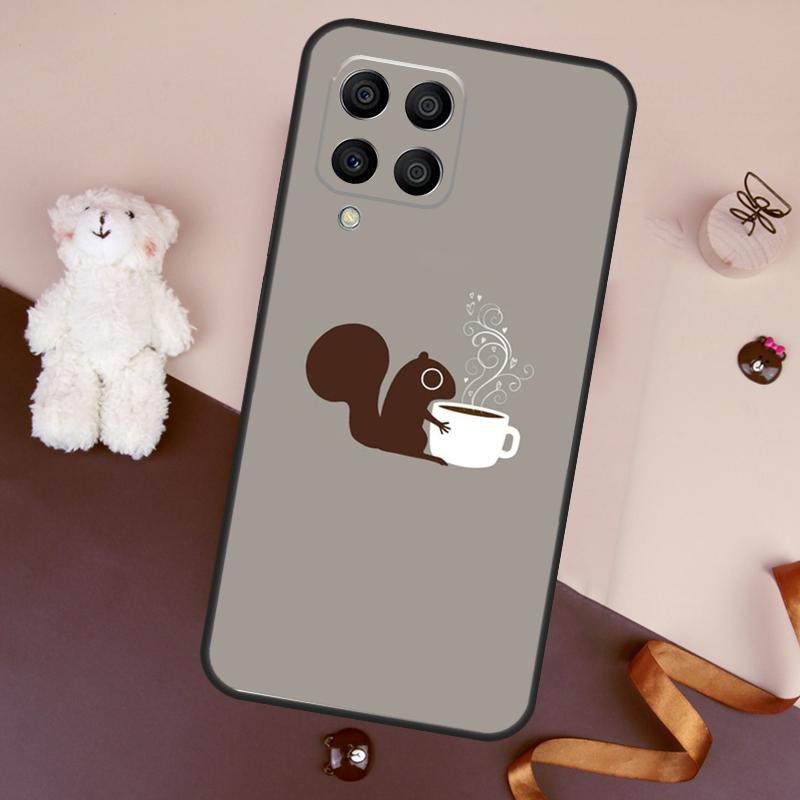 Cartoon Animal Squirrel Case For Samsung Galaxy M32 M52 M14 M54 M13 M33 M53 M56 M36 M16 M31 M11 M12 M35 M55 M15 M06