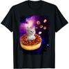 Cute Cat Inside Donut In Space Boys Girl - Kitty In Space Tee T-Shirt