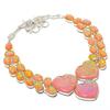 Orange Australian Triplet Opal Necklace 18 Inch Adjustable Chain Jewelry PT 3279