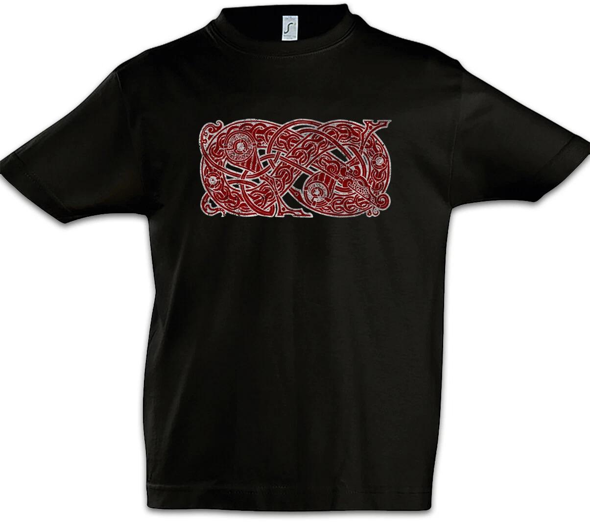 Jörmungandr II Boys kids boys T-Shirt Sea Serpent Valhalla Vikings Vikings Sea Serpent 120