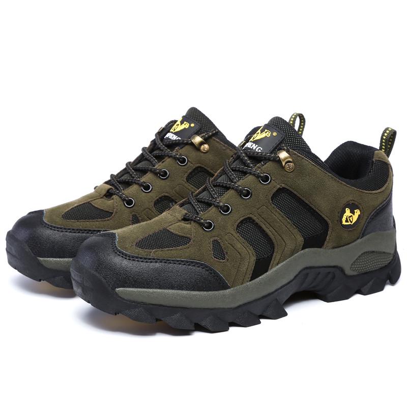 Men's Large Size Waterproof Anti-skid Wear-resistant Low Top Outdoor Sports Hiking Shoes Women's Hiking Shoes