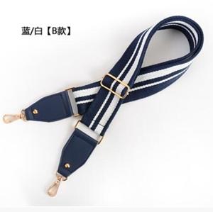 140cm Canvas Striped Bag Straps Crossbody Shoulder Bag Strap Adjustable Replacement Handbag Belts Band Accessories Gold Buckle