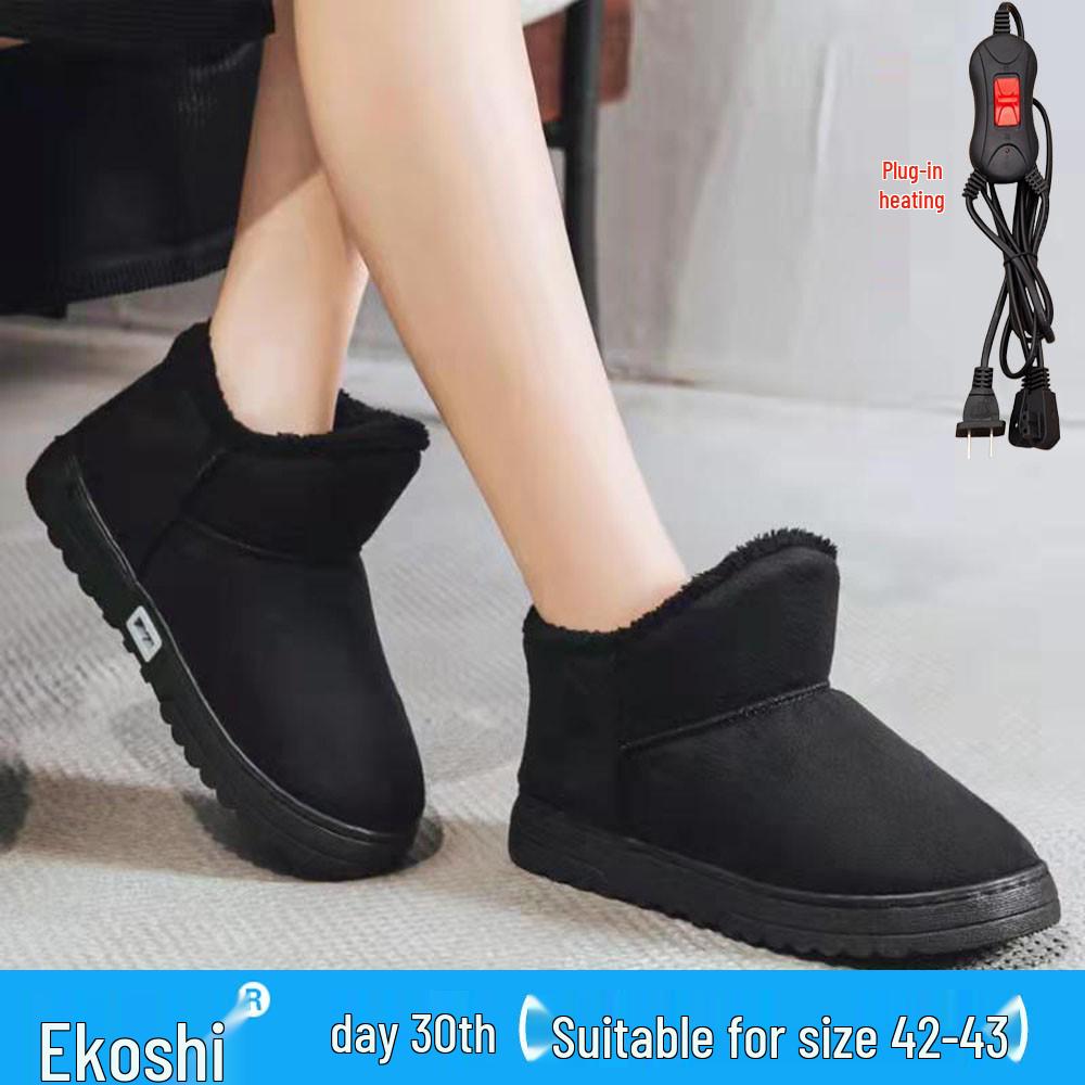 Damen Beheizbare Hausschuhe zum Gehen - Wiederaufladbare Winter Büro Fußwärmer