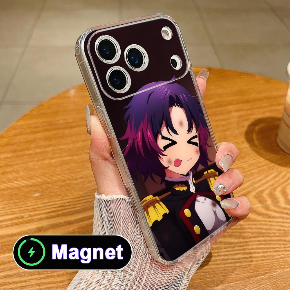 Mato seihei Yakumo Ezo Clear TPU Magsafe Mobile Phone Case for iPhone 17 16 15 14 13 12 11 Air Pro Max Plus Mini Colorful Cover