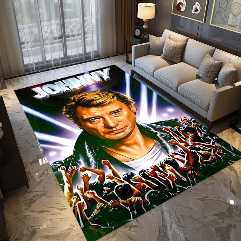 Johnny Hallyday: Le Phénix carpet Living room and bedroom mats printing Art Protective pad Room