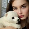 Yousheng Polar Bear Plush Doll 21/28cm Lovely Family Stuffed Placating Toy Soft And Cuddly Plushie Gift for Children
