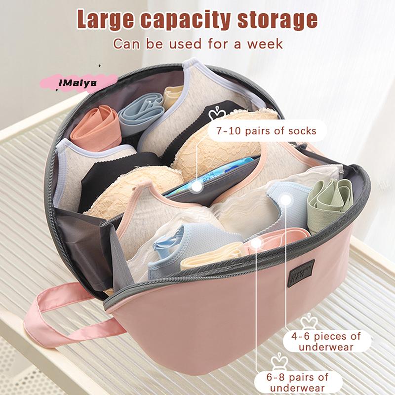 M-Multifunctional Underwear Storage Bag Travel Clothes Bra Socks Divider Organizer Pouch Portable Cosmetic Stuff Washing Bag